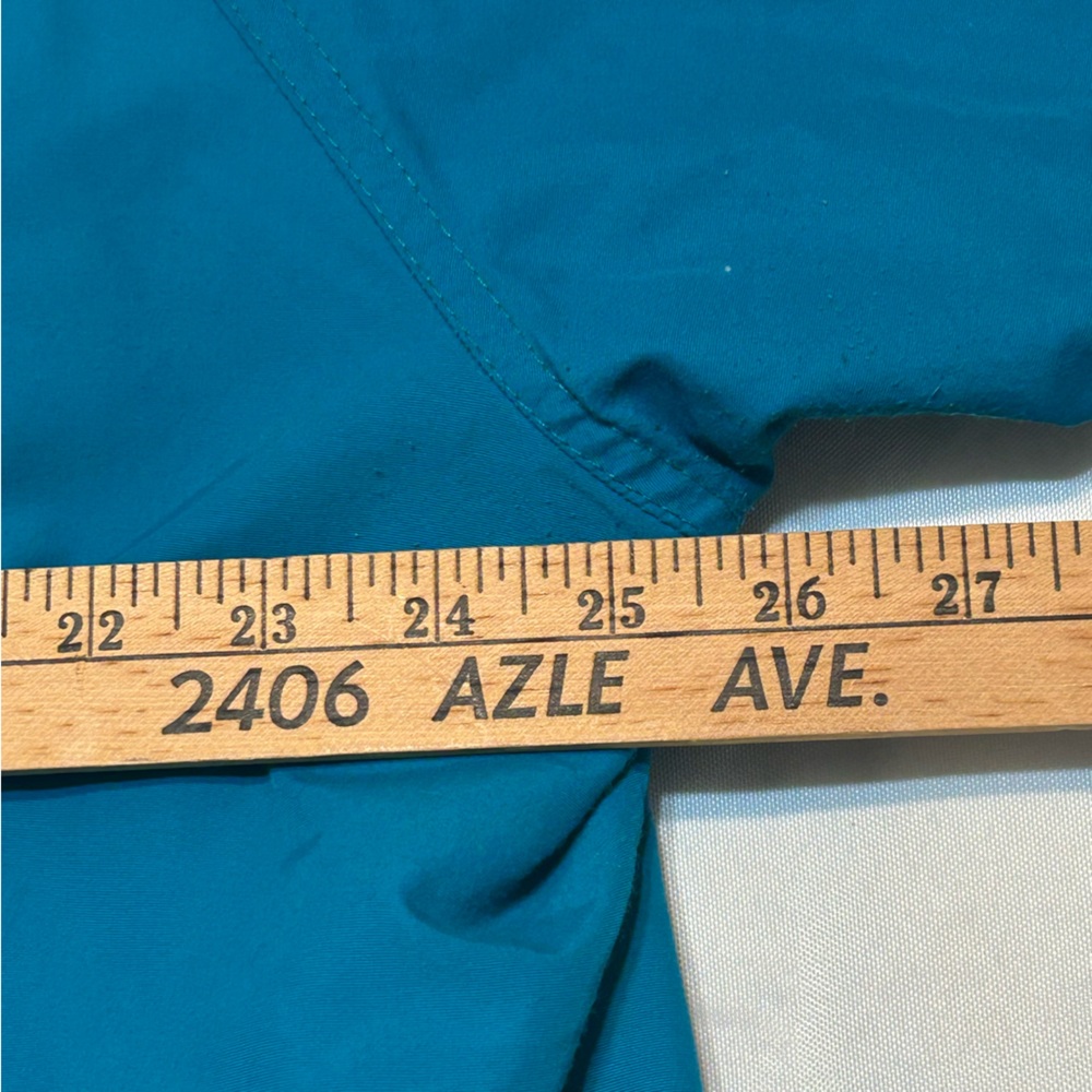 Lands End  Jacket Mens Tall L Teal Blue Fleece Lined Thinsulate Made in USA - Picture 8 of 9